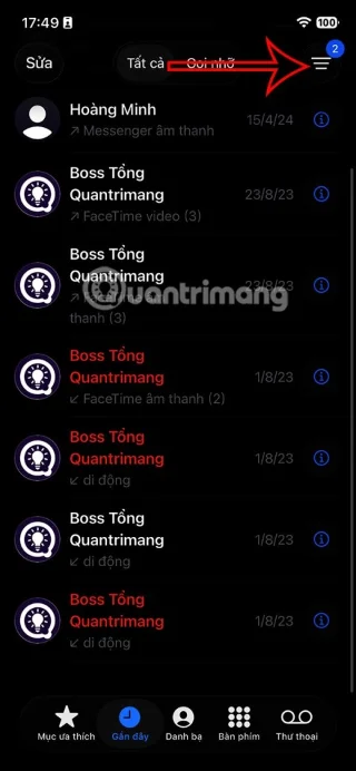 Jak najít zmeškané hovory z neznámých čísel na iPhone