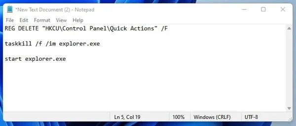 Sådan redigerer og nulstiller du Windows 11 Handlingscenter