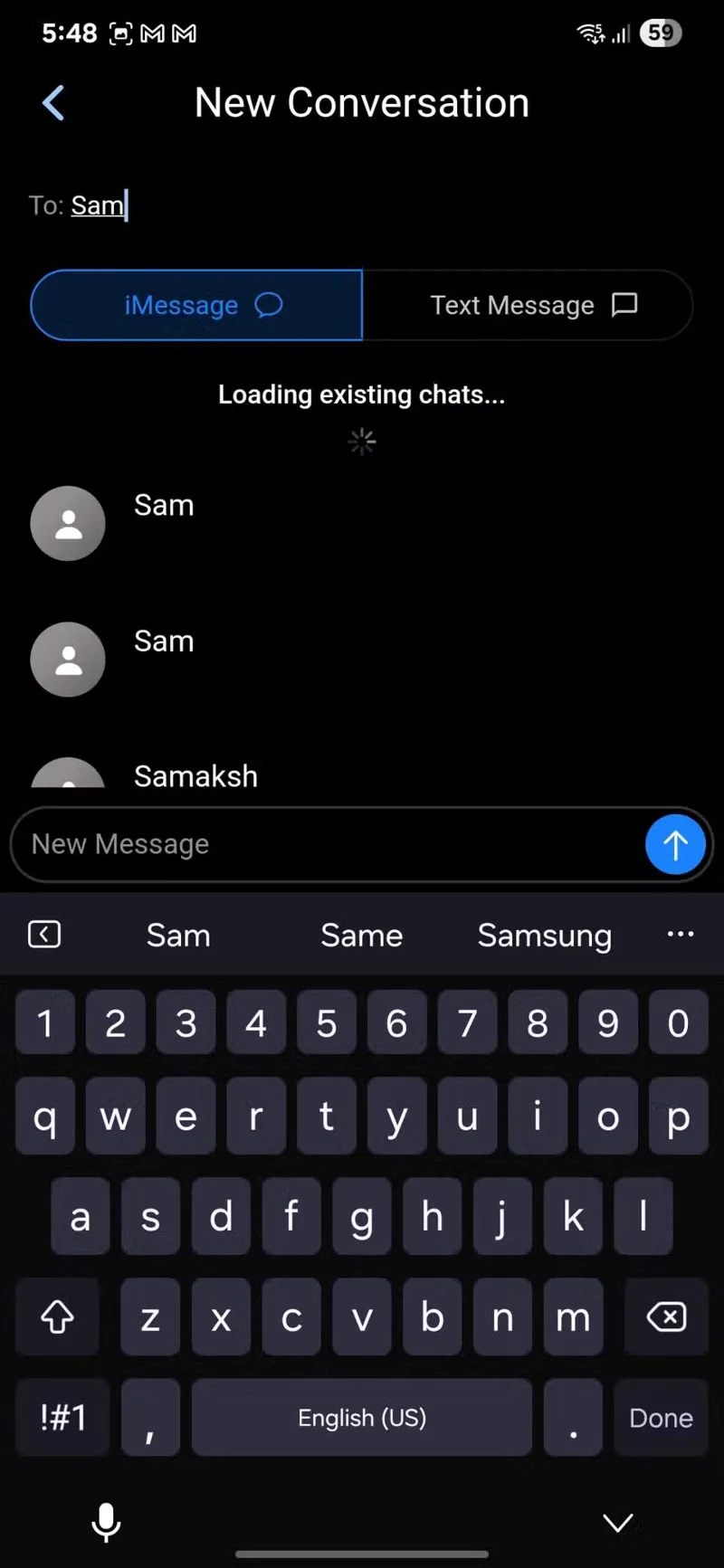Kako pošiljati sporočila prek iMessage v napravah Android