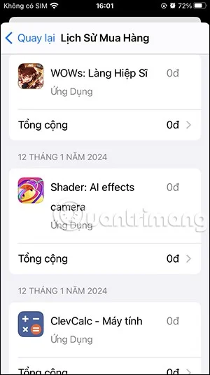 Как да проверите историята на покупките в Apple App Store