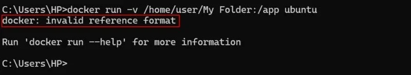 Sådan rettes fejlen "Docker: Ugyldigt referenceformat"