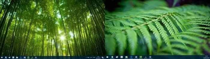 Sådan indstiller du forskellige baggrunde på hver skærm i Windows 10/11