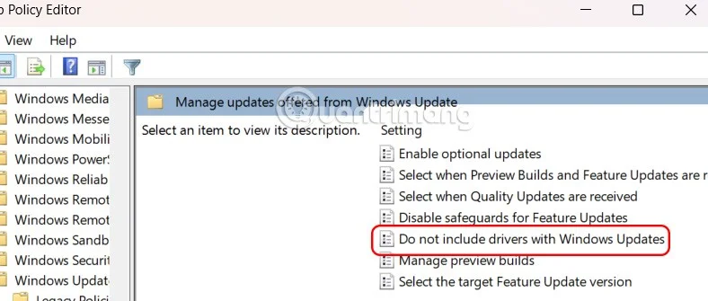 Navodila za blokiranje samodejne namestitve gonilnikov v sistemu Windows 11
