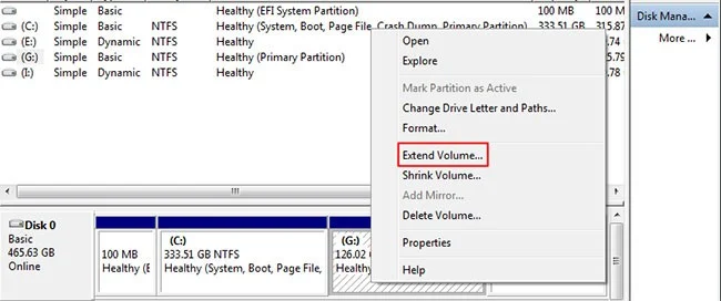 Як перенести вільний простір з одного розділу на інший у Windows 10