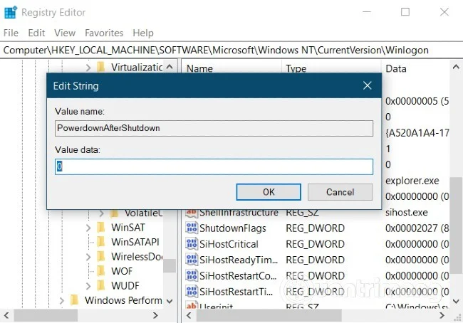 Kako popraviti samodejni ponovni zagon računalnika Windows ob pritisku gumba za zaustavitev
