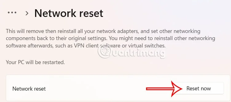 Kako ponastaviti ethernetno povezavo v sistemu Windows 11