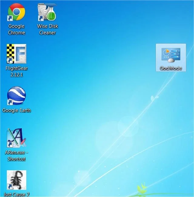 Aktivér GodMode på Windows 10, 8 og 7