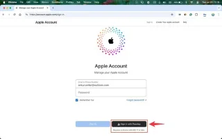 Jak opravit chybu přihlášení k účtu Apple na webu
