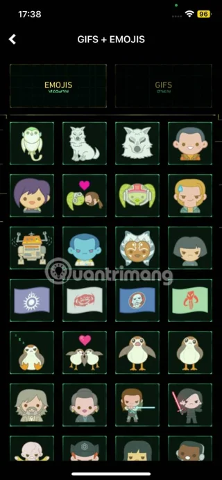 Pokyny pro stažení emotikonů Star Wars pro iPhone