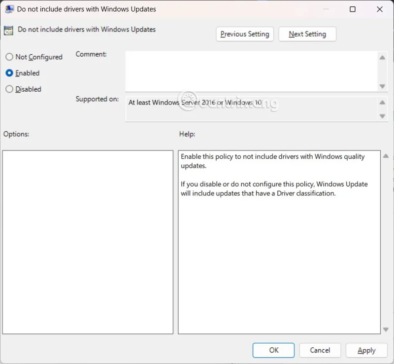 Navodila za blokiranje samodejne namestitve gonilnikov v sistemu Windows 11