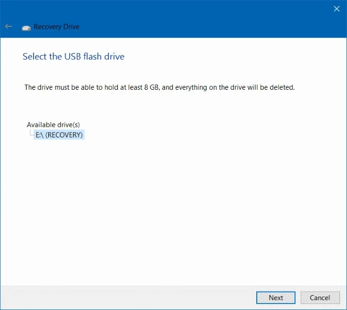 Takole izbrišete obnovitveno particijo in 450 MB obnovitveno particijo v sistemu Windows 10
