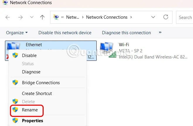 Sådan ændrer du netværksnavnet i Windows 11