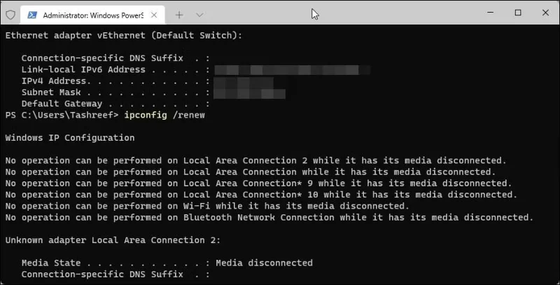 Як виправити помилку «Ethernet не має дійсної конфігурації IP»