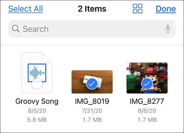 Sådan kopierer du billeder og videoer fra appen Filer til Fotos-biblioteket på iPhone, iPad