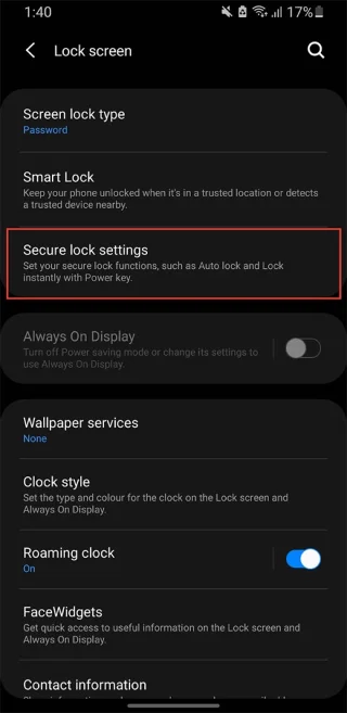 Instruktioner til at låse Hurtige indstillinger på Android