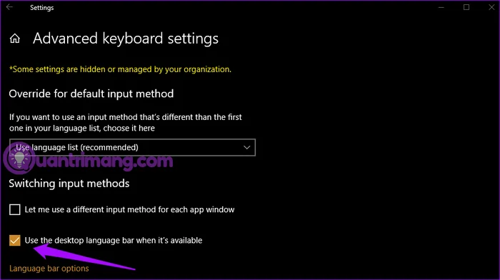 Sådan repareres manglende sproglinje i Windows 10