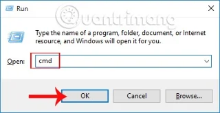 Povzetek pogostih ukazov Zaženi CMD