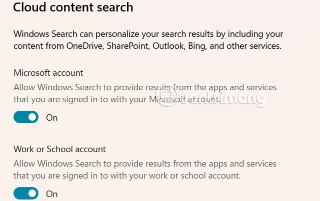 Sådan aktiverer du søgning efter filer i cloud-lagring i Windows 11