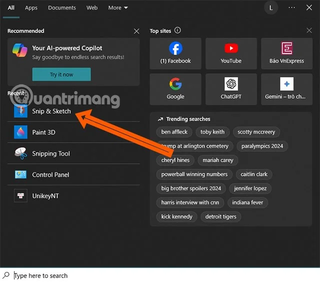 Načini za ustvarjanje posnetkov zaslona v računalnikih z operacijskim sistemom Windows