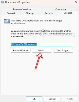 Як змінити розташування папки «Документи» у Windows 11 за замовчуванням