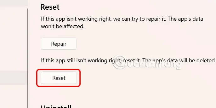 Kako ponastaviti aplikacije v računalnikih z operacijskim sistemom Windows