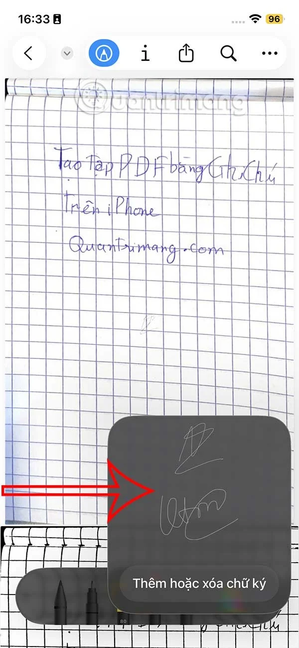 Как да създадете подпис на документ на iPhone