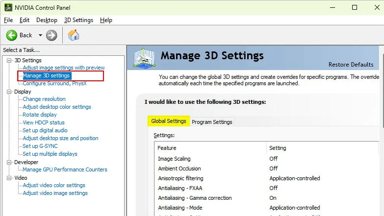 Sådan rydder du NVIDIA Shader-cache på Windows