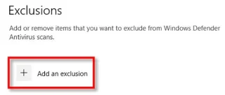 Jak přidat výjimky v programu Windows Defender ve Windows 10