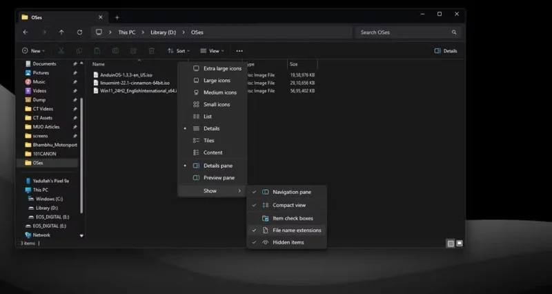 Sådan viser du filtypenavne, ser filtypenavne i Windows