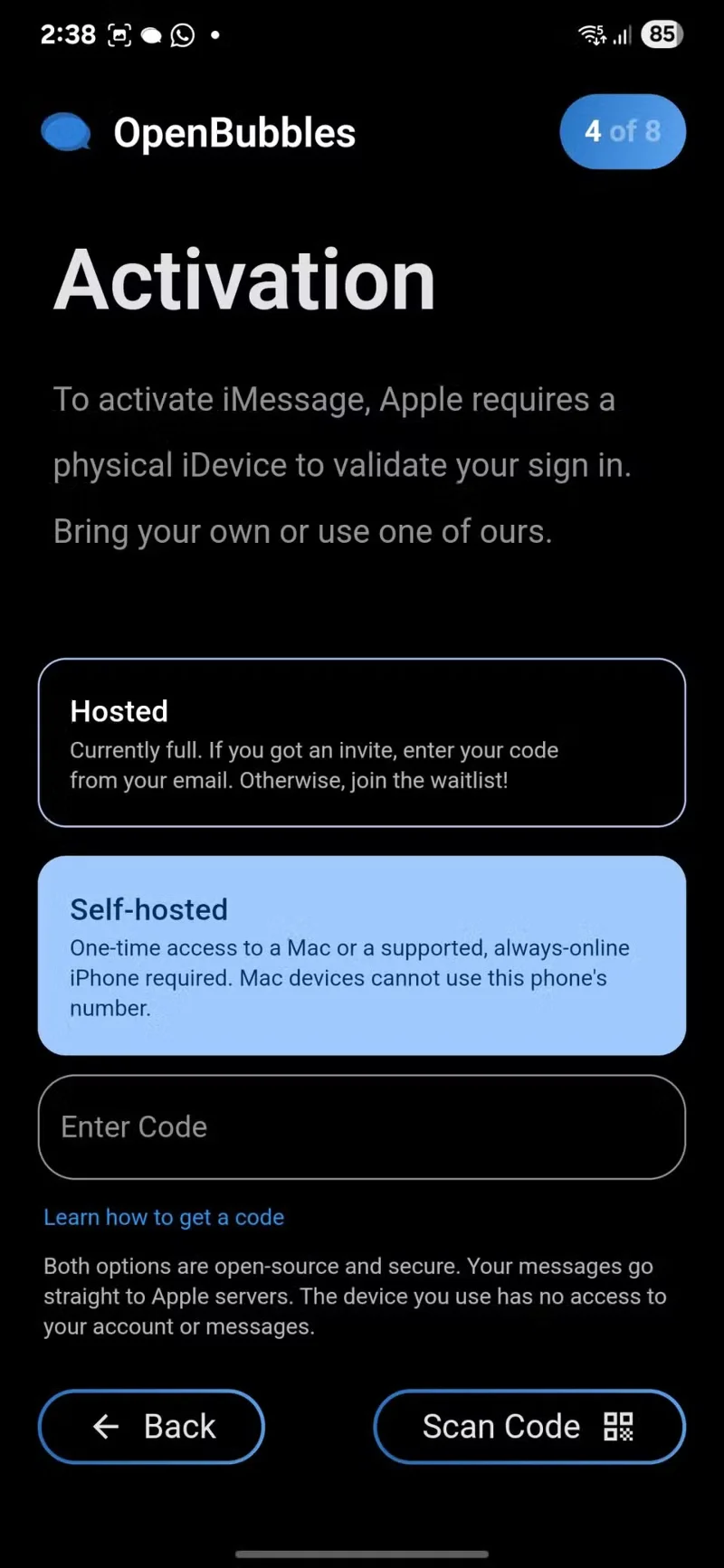 Kako pošiljati sporočila prek iMessage v napravah Android