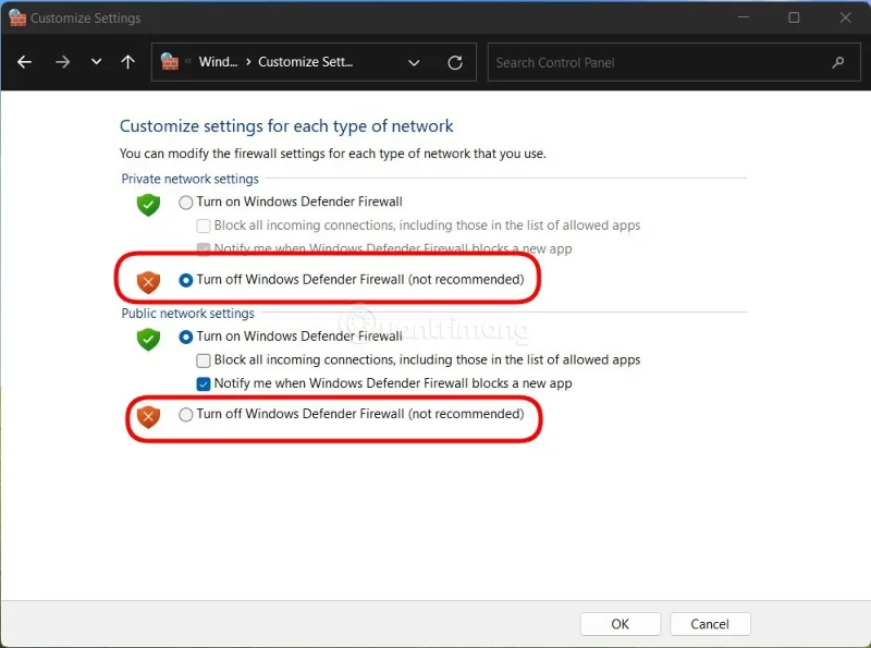 3 способи вимкнути брандмауер Windows 11
