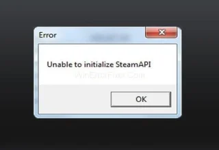 Nelze inicializovat Steam API Chyba {Vyřešeno}