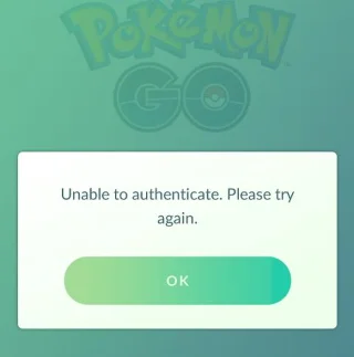 Pokemon Go ei saa viga autentida {lahendatud}