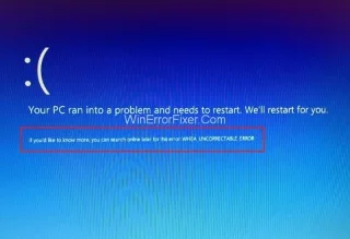 Whea_Uncorrectable_Error у Windows 10 {вирішено}