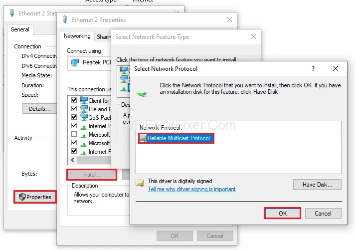 Ethernet neturi galiojančios IP konfigūracijos {Solved}