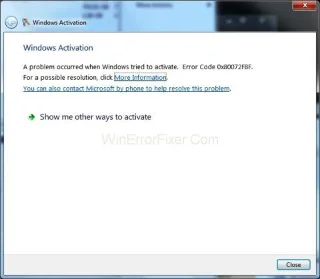 Помилка активації Windows 0x80072f8f {вирішено}
