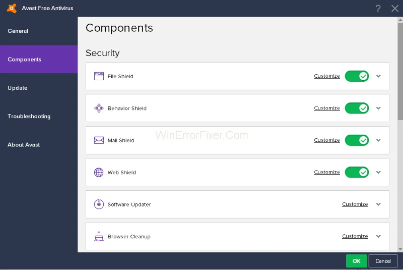 Avast teenuse kõrge protsessori kasutuse probleem {lahendatud}