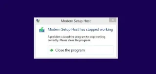Сучасний хост інсталяції перестав працювати в Windows 10 {вирішено}