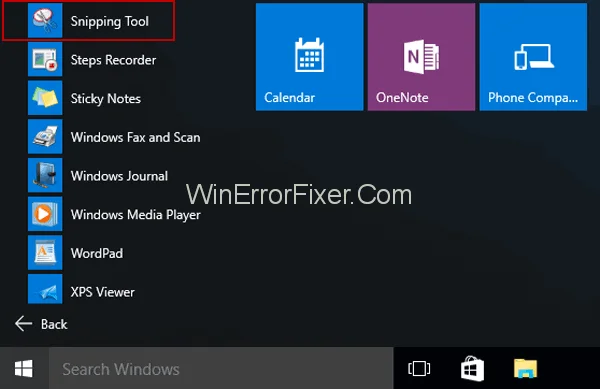 Képernyőkép készítése Windows PC-n a Snipping Tool segítségével