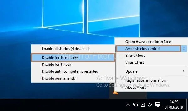 Çaktivizo Antivirusin Avast plotësisht ose përkohësisht {Udhëzues}