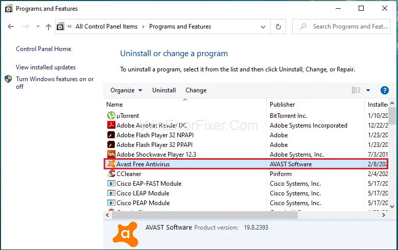 Avast teenuse kõrge protsessori kasutuse probleem {lahendatud}