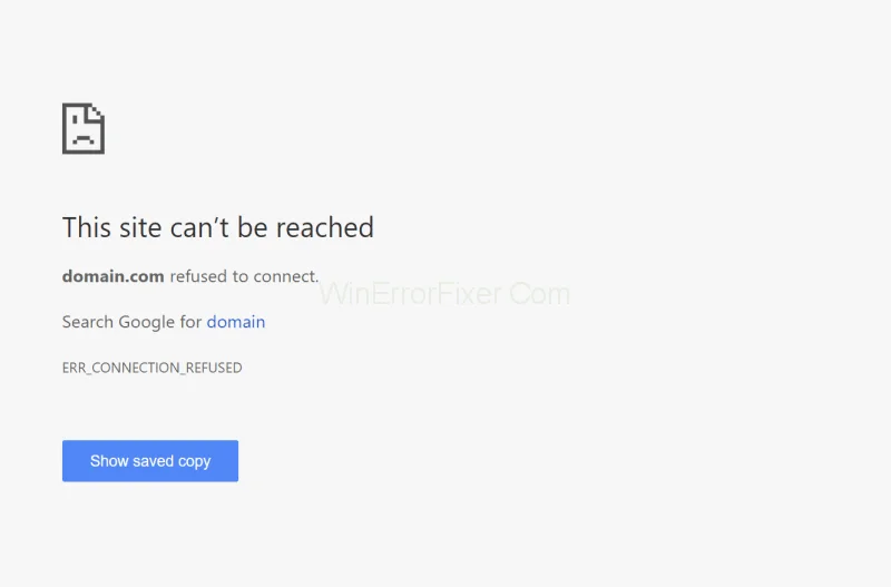 ERR_CONNECTION_REFUSED v Chrome {Solved}