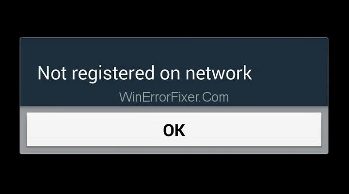 Как да поправите грешка, която не е регистрирана в мрежата на Android