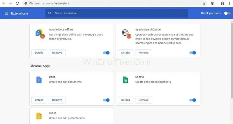 ERR_QUIC_PROTOCOL_ERROR naršyklėje Chrome {Solved}