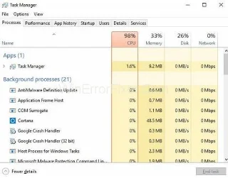 MsMpEng.exe Високе використання ЦП на ПК