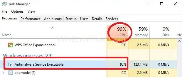 Pahavaratõrjeteenuse käivitatav suur protsessori kasutus {lahendatud} Pahavaratõrjeteenuse käivitatav suur protsessori kasutus {lahendatud}