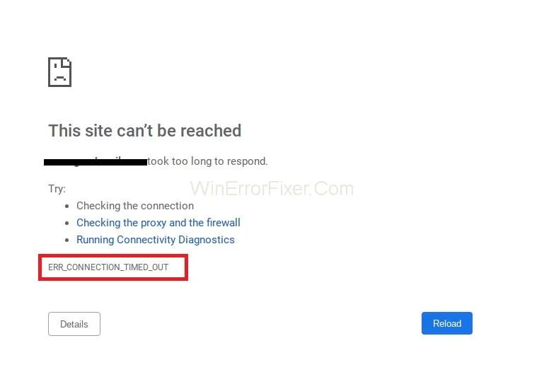 Err_Connection_Timed_Out Klaida naršyklėje Chrome {Solved}