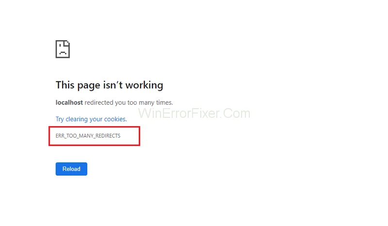 ERR_TOO_MANY_REDIRECTS στο Chrome {Solved} ERR_TOO_MANY_REDIRECTS στο Chrome {Solved}