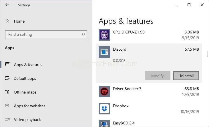 Discord Javascript klaida sistemoje Windows 10 {Išspręsta}