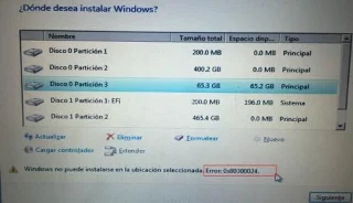 Код помилки 0x80300024 під час встановлення Windows {вирішено}